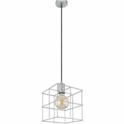 Lampes Industrielles-Luminaires Globo Lighting Suspension Globo MERRIL Zingué, 1 lumière
