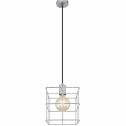 Lampes Industrielles-Luminaires Globo Lighting Suspension Globo MERRIL Zingué, 1 lumière