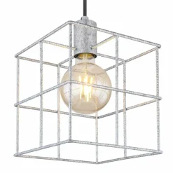 Lampes Industrielles-Luminaires Globo Lighting Suspension Globo MERRIL Zingué, 1 lumière