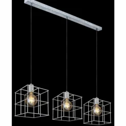 Lampes Industrielles-Luminaires Globo Lighting Suspension Globo MERRIL Zingué, 3 lumières
