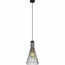 Lampes Vintages & Rétros-Luminaires Globo Lighting Suspension Globo MILLI Noir, 1 lumière