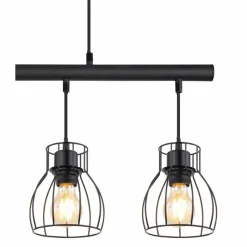 Luminaires Globo Lighting Suspension Globo MINA LED Noir, 4 lumières* Éclairage Led