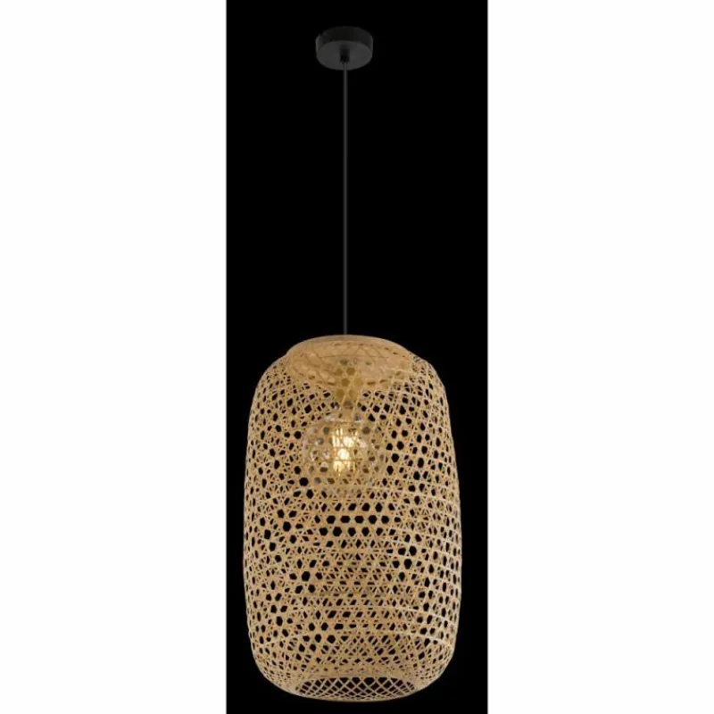 Luminaires Scandinaves-Luminaires Globo Lighting Suspension Globo MIRENA Noir, 1 lumière