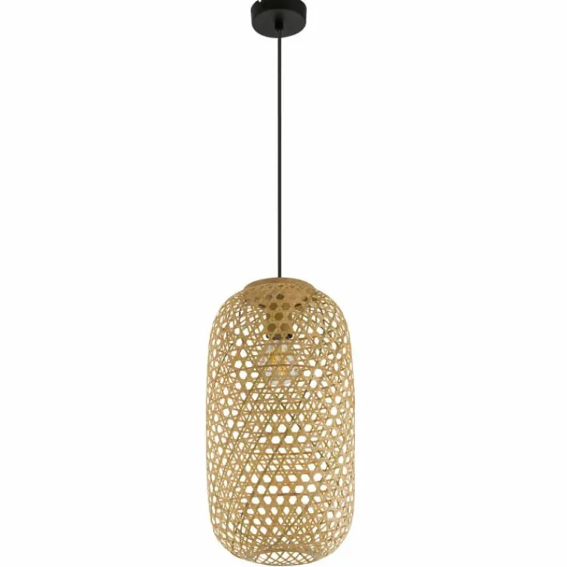 Luminaires Scandinaves-Luminaires Globo Lighting Suspension Globo MIRENA Noir, 1 lumière