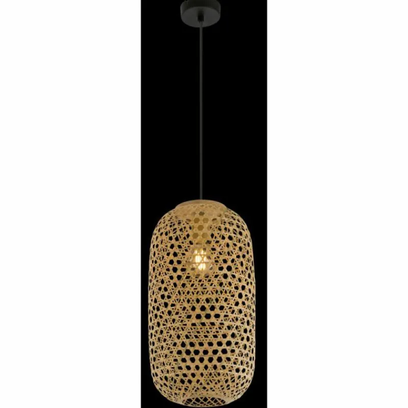 Luminaires Scandinaves-Luminaires Globo Lighting Suspension Globo MIRENA Noir, 1 lumière