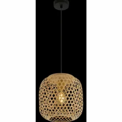 Luminaires Scandinaves-Luminaires Globo Lighting Suspension Globo MIRENA Noir, 1 lumière