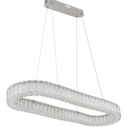 Luminaires Globo Lighting Suspension Globo MUCKY LED Chrome, 1 lumière, Télécommandes* Éclairage Led