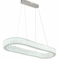 Luminaires Globo Lighting Suspension Globo MUCKY LED Chrome, 1 lumière, Télécommandes* Éclairage Led