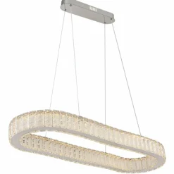 Luminaires Globo Lighting Suspension Globo MUCKY LED Chrome, 1 lumière, Télécommandes* Éclairage Led