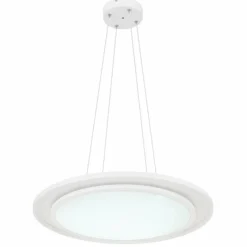 Luminaires Globo Lighting Suspension Globo MURPHY LED Blanc, 1 lumière, Télécommandes, Changeur de couleurs* Suspensions