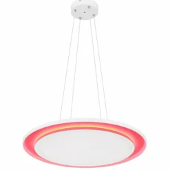 Luminaires Globo Lighting Suspension Globo MURPHY LED Blanc, 1 lumière, Télécommandes, Changeur de couleurs* Suspensions