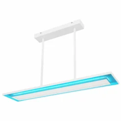 Luminaires Globo Lighting Suspension Globo MURPHY LED Blanc, 1 lumière, Télécommandes, Changeur de couleurs* Suspensions