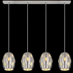 Luminaires Globo Lighting Suspension Globo NARRI Nickel mat, 4 lumières* Suspensions