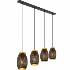 Lampe Turque-Luminaires Globo Lighting Suspension Globo NARRI Or, 4 lumières