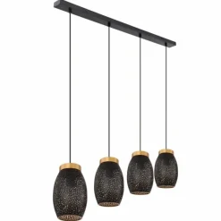 Lampe Turque-Luminaires Globo Lighting Suspension Globo NARRI Or, 4 lumières