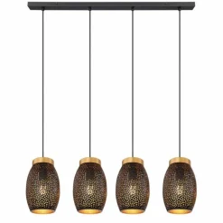 Lampe Turque-Luminaires Globo Lighting Suspension Globo NARRI Or, 4 lumières