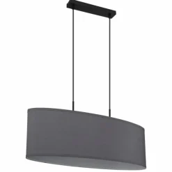 Lampes En Tissu-Luminaires Globo Lighting Suspension Globo NATHAN Noir, 2 lumières