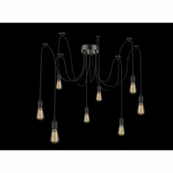 Luminaires Globo Lighting Suspension Globo Noir, 8 lumières* Suspensions