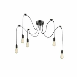 Luminaires Globo Lighting Suspension Globo Noir, 5 lumières* Suspensions