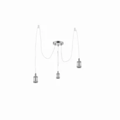 Lampes Industrielles-Luminaires Globo Lighting Suspension Globo OLIVER, 3 lumières