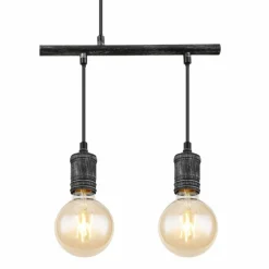 Luminaires Globo Lighting Suspension Globo OTTILIE Brun foncé, Nickel mat, 4 lumières* Suspensions
