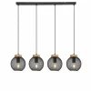 Luminaires Globo Lighting Suspension Globo PABLO Noir, 4 lumières* Suspensions