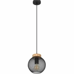 Luminaires Globo Lighting Suspension Globo PABLO Noir, 1 lumière* Suspensions