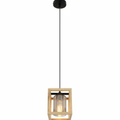 Luminaires Scandinaves-Luminaires Globo Lighting Suspension Globo PETTEY Noir, 1 lumière