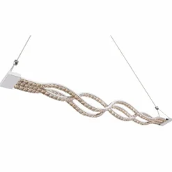 Luminaires Globo Lighting Suspension Globo PILLA LED Chrome, 1 lumière, Télécommandes