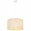 Lampes Vintages & Rétros-Luminaires Globo Lighting Suspension Globo PINNI Blanc, 1 lumière