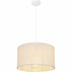 Lampes Vintages & Rétros-Luminaires Globo Lighting Suspension Globo PINNI Blanc, 1 lumière