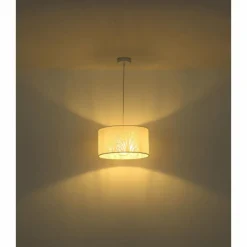 Lampes Vintages & Rétros-Luminaires Globo Lighting Suspension Globo PINNI Blanc, 1 lumière