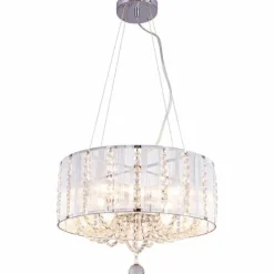 Luminaires Globo Lighting Suspension Globo RADAR Chrome, 4 lumières* Suspensions