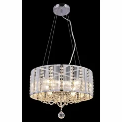 Luminaires Globo Lighting Suspension Globo RADAR Chrome, 4 lumières* Suspensions