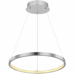 Luminaires Globo Lighting Suspension Globo RALPH LED Nickel mat, 1 lumière* Éclairage Led