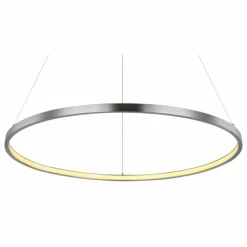 Luminaires Globo Lighting Suspension Globo RALPH LED Nickel mat, 1 lumière* Suspensions