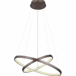 Luminaires Globo Lighting Suspension Globo RALPH LED Moka, 1 lumière* Éclairage Led