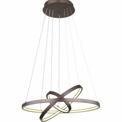 Luminaires Globo Lighting Suspension Globo RALPH LED Moka, 1 lumière* Éclairage Led