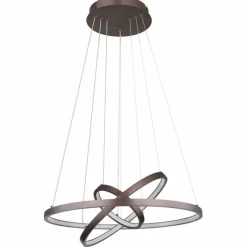Luminaires Globo Lighting Suspension Globo RALPH LED Moka, 1 lumière* Éclairage Led