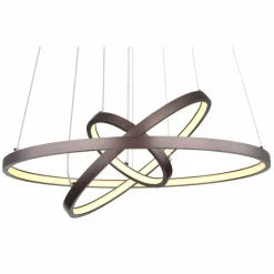 Luminaires Globo Lighting Suspension Globo RALPH LED Moka, 1 lumière* Éclairage Led