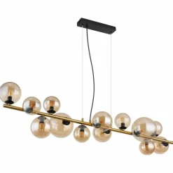 Luminaires Globo Lighting Suspension Globo RIHA LED Noir, 13 lumières