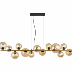 Luminaires Globo Lighting Suspension Globo RIHA LED Noir, 13 lumières