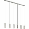 Luminaires Globo Lighting Suspension Globo ROBBY Nickel mat, 6 lumières* Suspensions