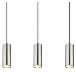 Luminaires Globo Lighting Suspension Globo ROBBY Nickel mat, 6 lumières* Suspensions