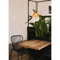 Luminaires Globo Lighting Suspension Globo SALVY Noir, 1 lumière