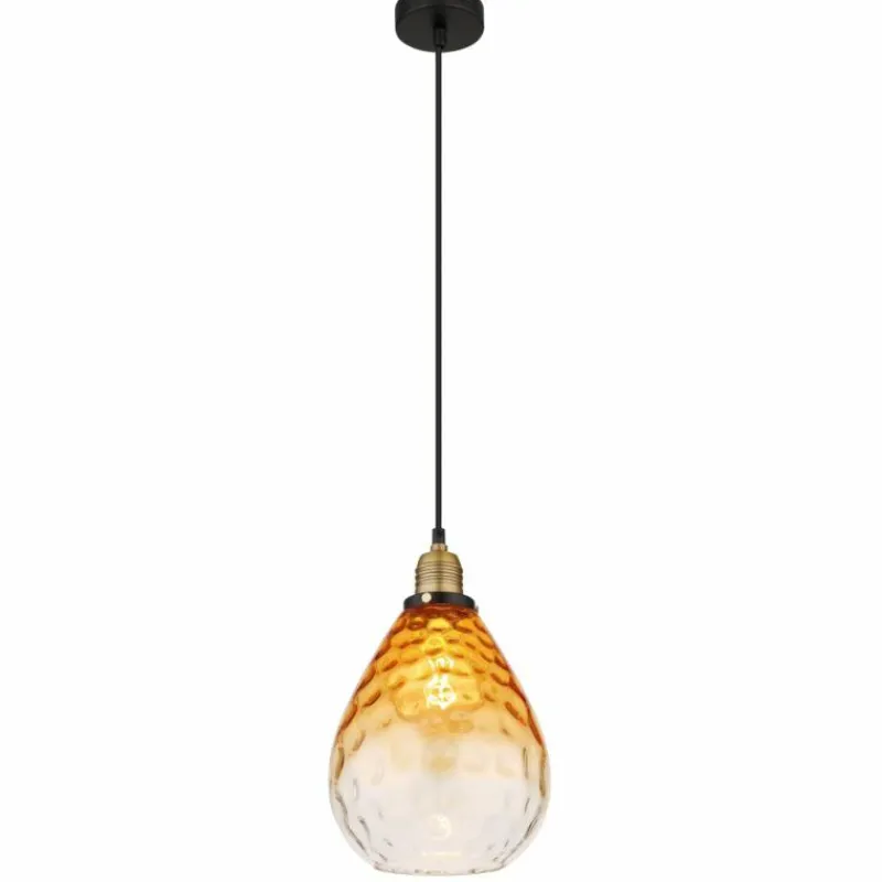 Luminaires Globo Lighting Suspension Globo SALVY Noir, 1 lumière