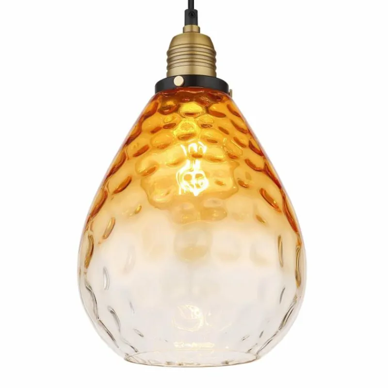 Luminaires Globo Lighting Suspension Globo SALVY Noir, 1 lumière