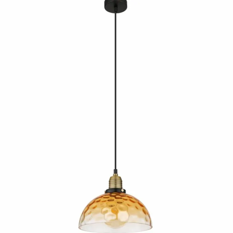 Luminaires Globo Lighting Suspension Globo SALVY Noir, 1 lumière