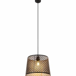 Luminaires Globo Lighting Suspension Globo SAMBESI Noir, 1 lumière* Suspensions