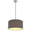 Lampes En Tissu-Luminaires Globo Lighting Suspension Globo SANNA Nickel mat, 1 lumière